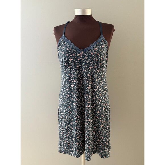 Marilyn Monroe Slip Dress Sz XL Floral Babydoll Nightgown Lace Cottage Fairy - Picture 1 of 13